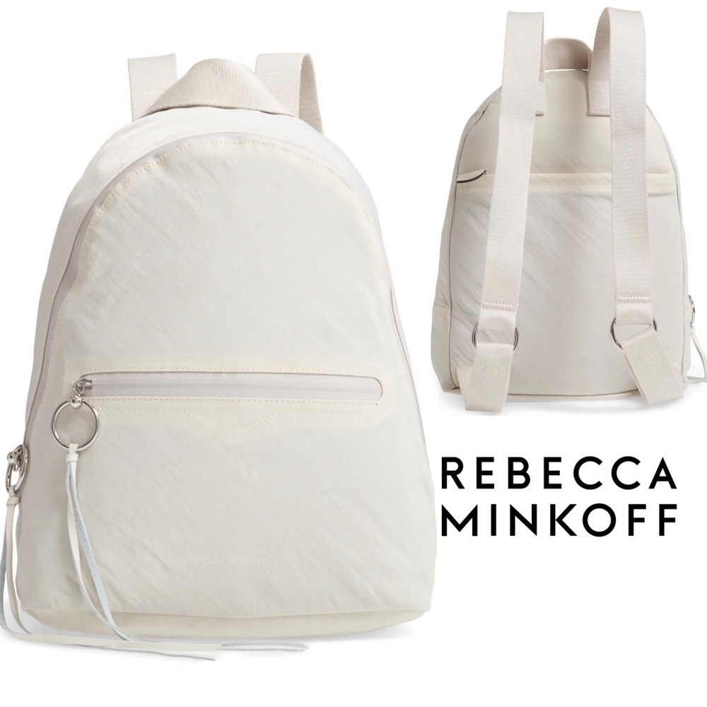 NWT Rebecca Minkoff Dome Nylon Backpack in Bone